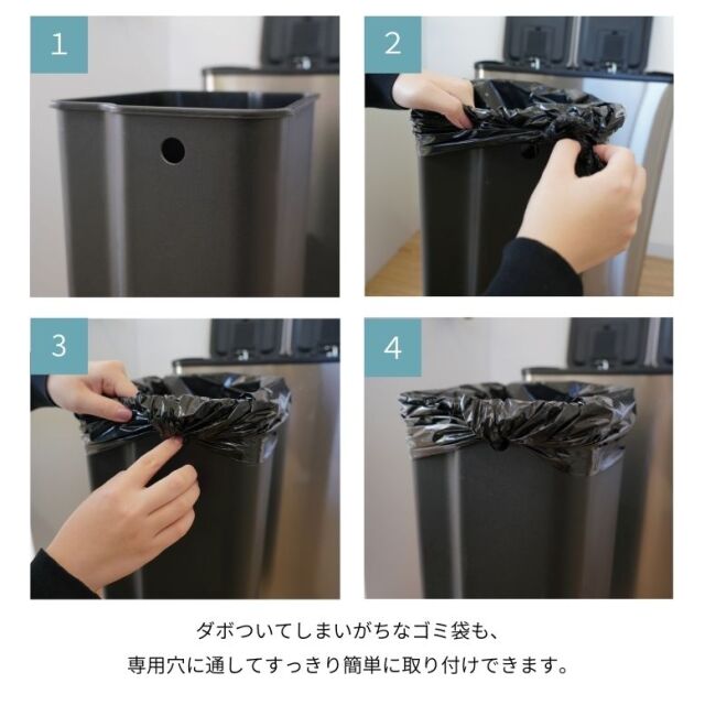 【美品】ステンレス製ダストボックス 30L×2 ゴミ箱 ステンレス ダストボックス 30L×2 分別 RR2209230-A