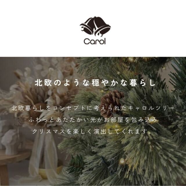 クリスマスツリー キャロルツリー ハーフ 150cm（ライトなし