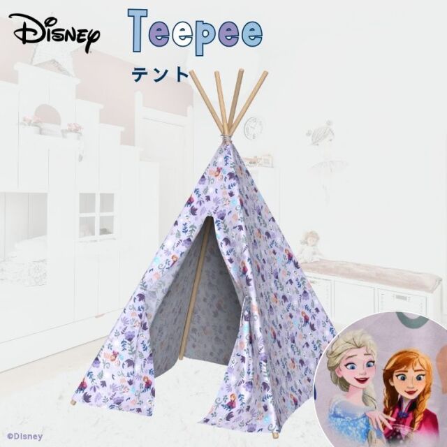 先行予約4月上旬入荷予定 キッズテント Disney ディズニー アナと雪の女王 収納袋付き テント
