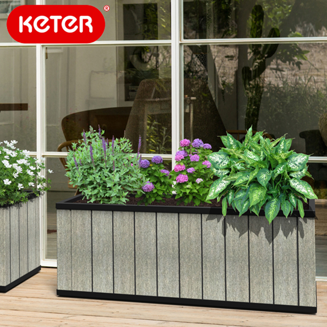 ケター セコアプランター長角131cm Keter Sequoia Planter L