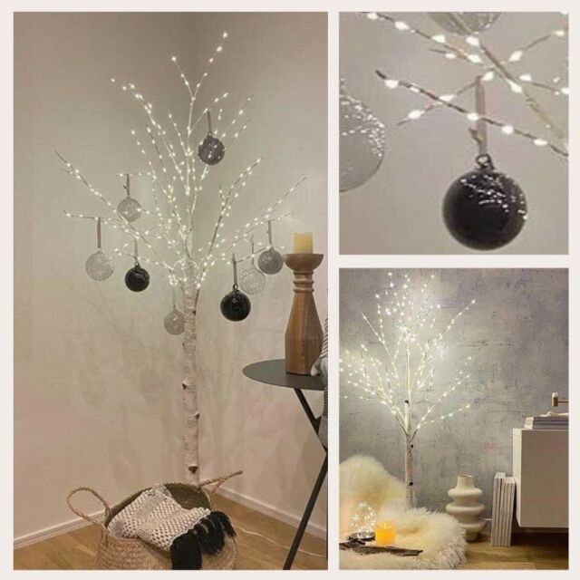白樺ツリー　ブランチツリー　イルミネーション amaletPlay ブランチツリー 白樺 100LED 枝 80cm