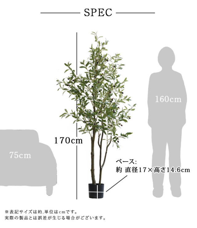 フェイクグリーン オリーブ170cm （Olive tree ）