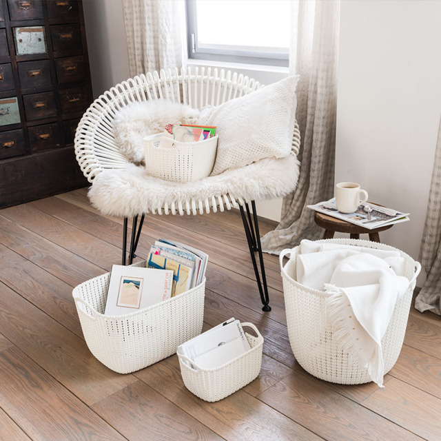 カーバー ニットスクエアバスケット 19L CURVER Knit square basket 19L