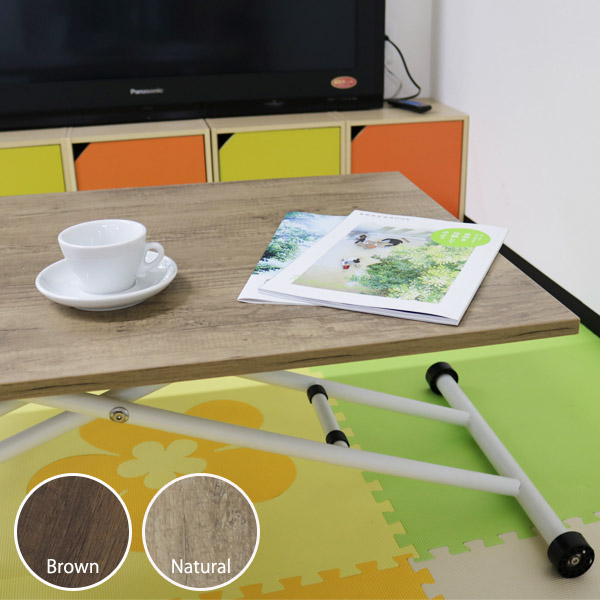 ガス圧昇降テーブル コンパクト 90×60cm　（Lifting table compact 90×60) 【大型宅配便】