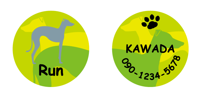 イタリアングレーハウンドの迷子札 メイン画像
