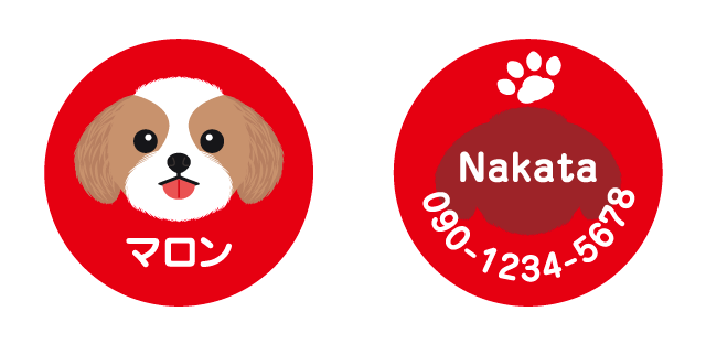 シーズーの迷子札　メイン画像