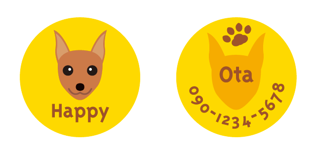 ピンシャーの迷子札 メイン画像