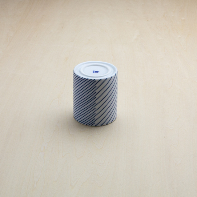 重ね縞　ゆのみ大