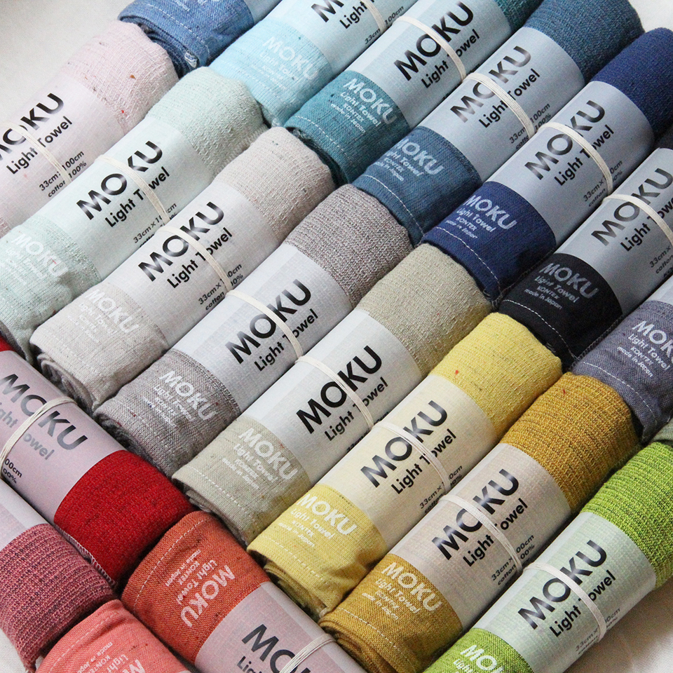 フェイスタオル MOKU M 速乾 軽量 薄手 ガーゼ ジム サウナ