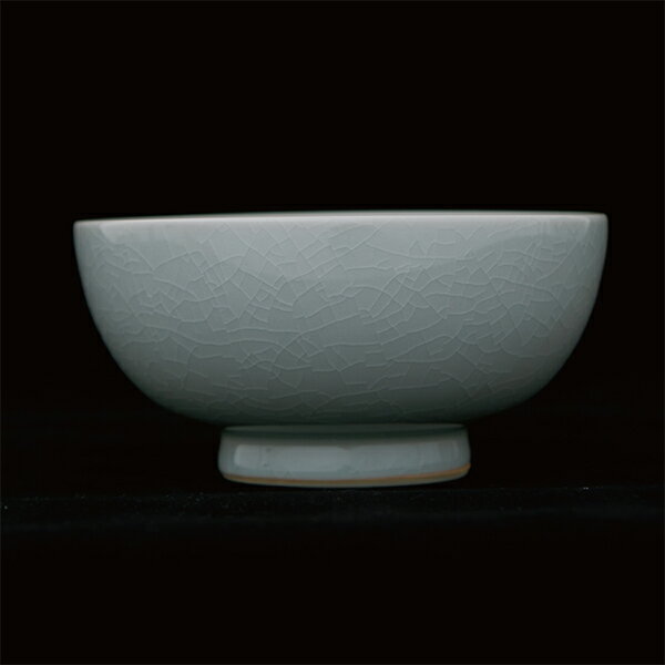 THE飯茶碗瀬戸古染土/透明釉/貫入