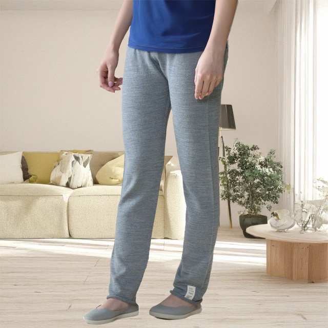 五泉ニット のびるニットパンツ レギンスタイプ 洗濯機で洗えるウール 226 おなかをつつむ レディース 部屋着 ルームウェア