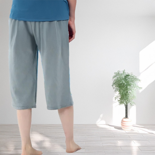 オーガニックコットン製 ニットパンツ