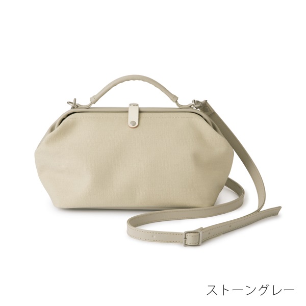 BAGWORKS ベージュ グレー バッグ ショルダー付き BAGWORKS ベージュ グレー バッグ ショルダー付き