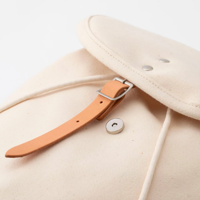 【未使用品】中川政七商店　オーガニックコットンリュック クリーム色 未使用品】中川政七商店 オーガニックコットンリュック クリーム