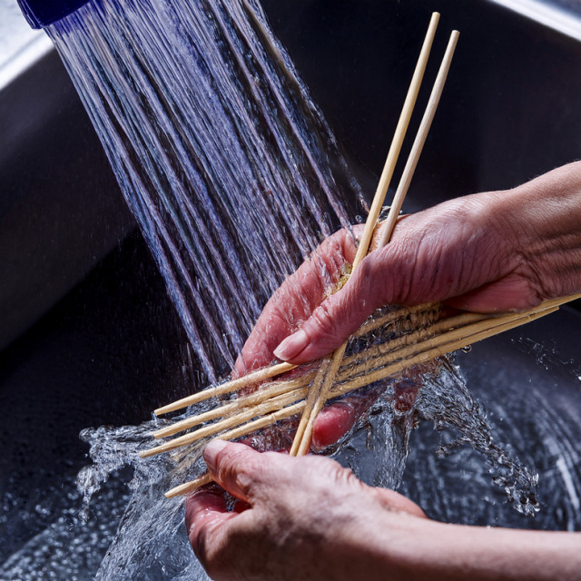 洗える 割り箸 菜箸 吉野檜 大門箸 軽量 先極細 日本製 お正月 エコ