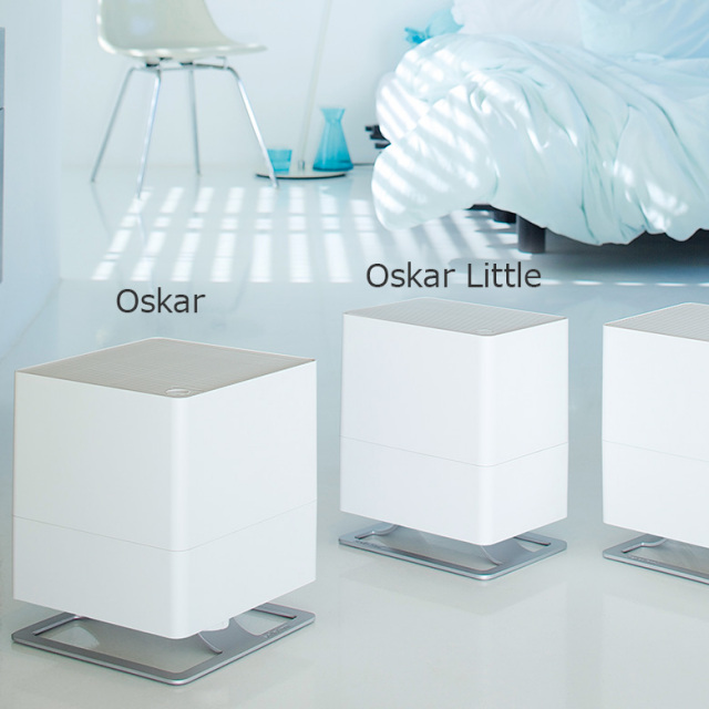 熱くならない 卓上 気化式加湿器 アロマ StadlerForm Oskar little  
