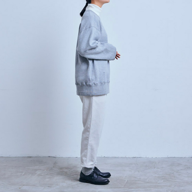 やわらかコットン ルーズフィット スウェットシャツ 裏起毛 メンズ
