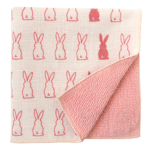 和ハンドタオル ハンカチ ガーゼ うさぎ ねこ 犬 パンダ 文鳥