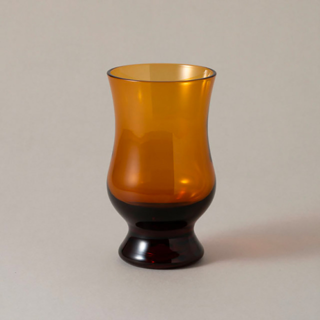 BYRON 珈琲グラス レトロなタンブラー 喫茶店 廣田硝子 アンバー