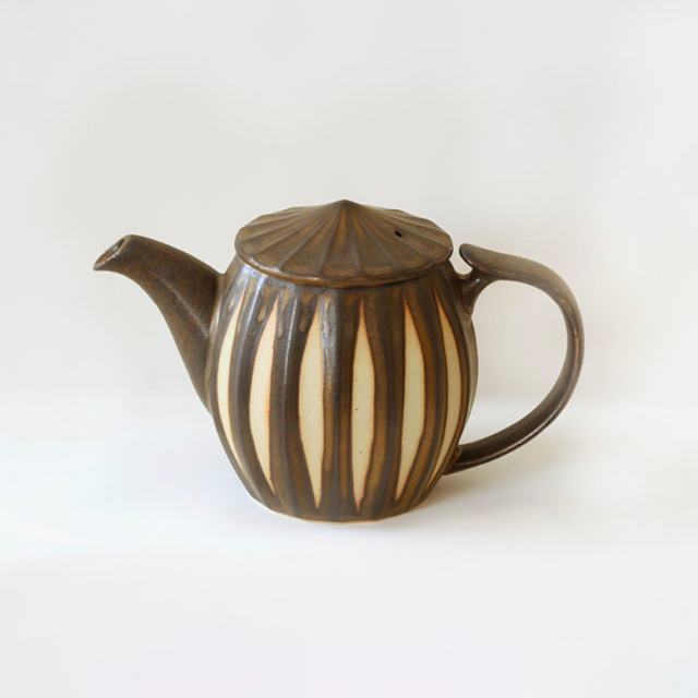 itoma ティーポット 急須 陶器 ブラウン 610ml サンセベリア