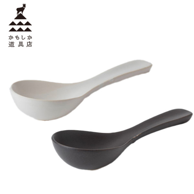 かもしか道具店 レンゲスプーン 陶器 日本製 食洗機使用可