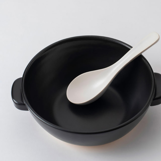 かもしか道具店 レンゲスプーン 陶器 日本製 食洗機使用可