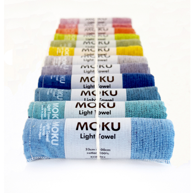 フェイスタオル MOKU M 速乾 軽量 薄手 ガーゼ ジム サウナ