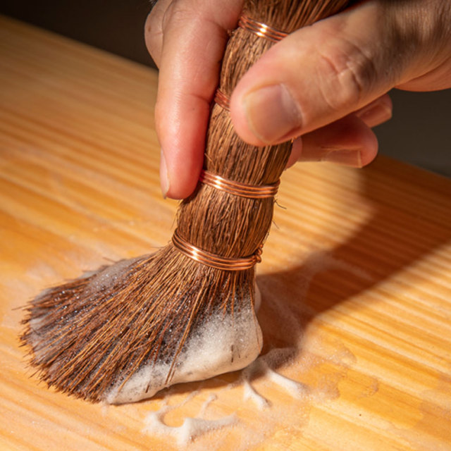 職人が作った 棕櫚のキッチンブラシ 深海産業 たわし シダ 食器洗い フライパン BroomCraft
