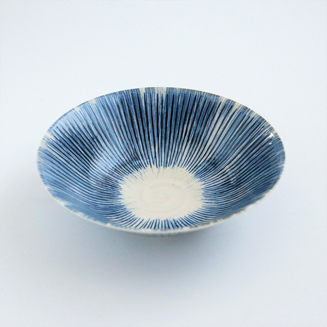 波佐見焼 十草彫 中鉢 和食器 深皿 ボウル カレー パスタ 食器洗浄機、