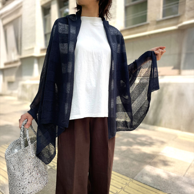 【✨極美品✨】Maison de Vacancesリネンストール 中古・古着通販】Maison de Vacances (メゾンドバカンス) リネン