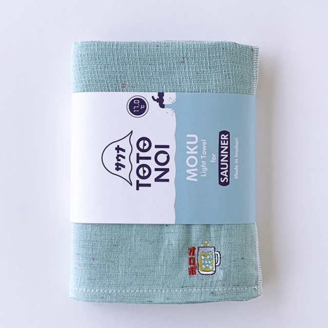 サウナ タオル MOKU 薄手 軽量 長い 速乾 刺しゅう入り M L