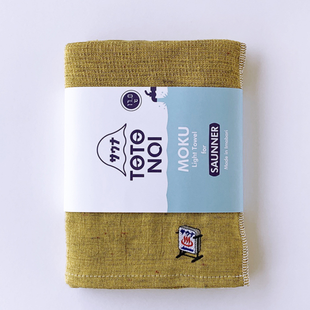 サウナ タオル MOKU 薄手 軽量 長い 速乾 刺しゅう入り M L