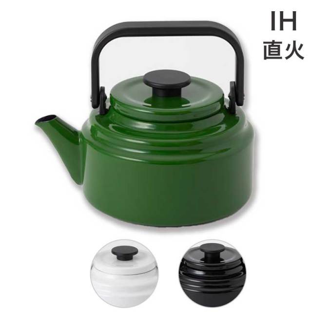 野田琺瑯 KAMADO 1〜4合炊 IH直火対応 美品 野田琺瑯 アムケトル やかん IH ガス 直火 ホーロー おしゃれ