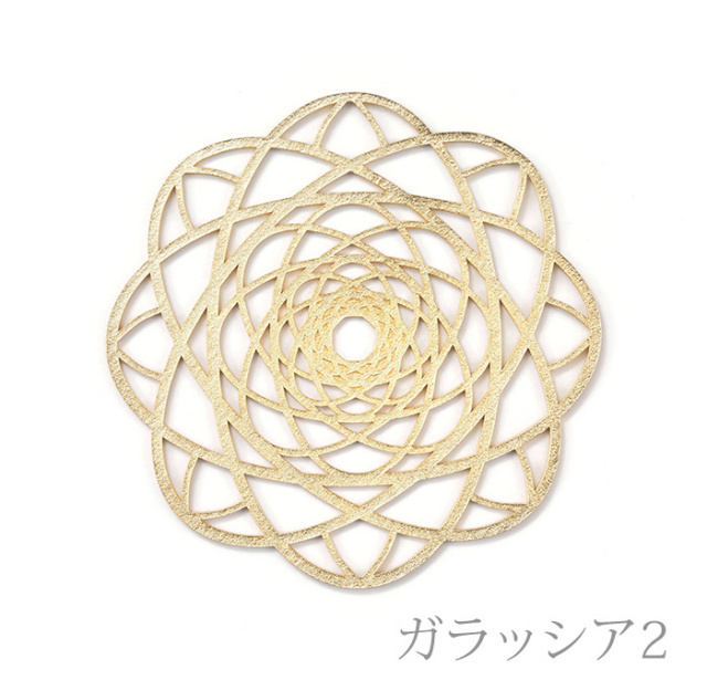 能作 錫のコースター アクセサリートレー すずあみ 小 ゴールド