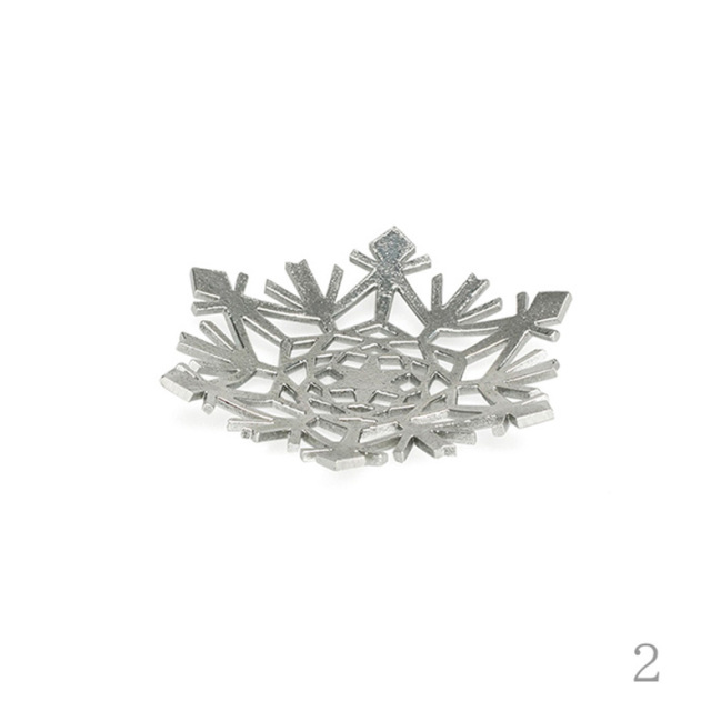 能作 雪の結晶 錫のコースター 箸置き ティンクリスタル