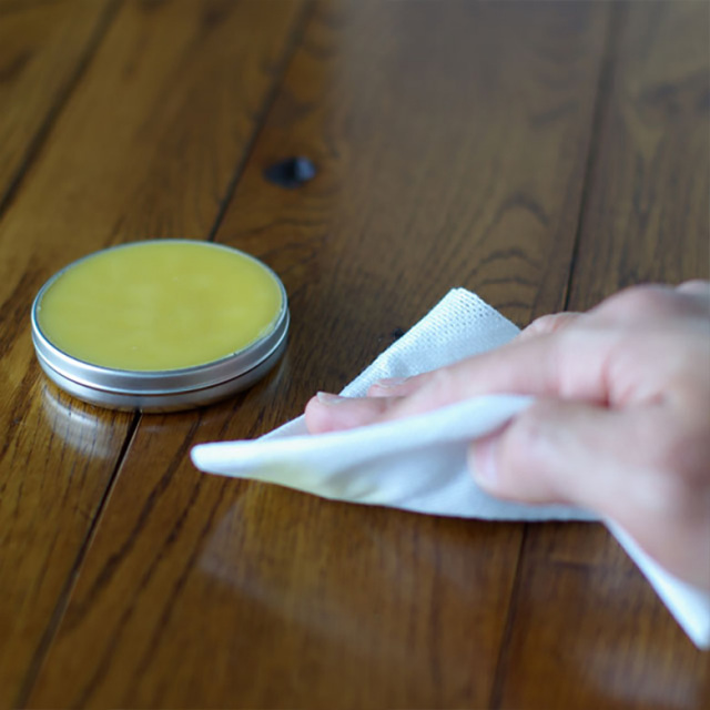 みつろうクリーム 木工用 蜜蝋 ワックス 自然素材100％ フローリング 床 木製テーブル 尾山製材