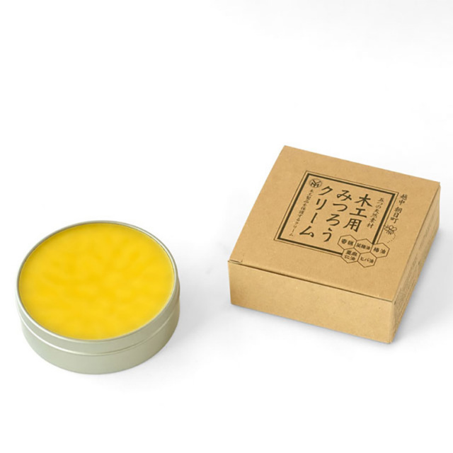 みつろうクリーム 木工用 蜜蝋 ワックス 自然素材100％ フローリング 床 木製テーブル 尾山製材