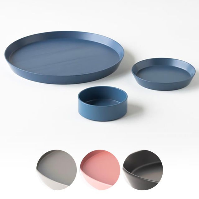 大人気新品  おしゃれな皿 プレート ギフトセット 3枚入 越前硬漆 RIN＆CO 食器