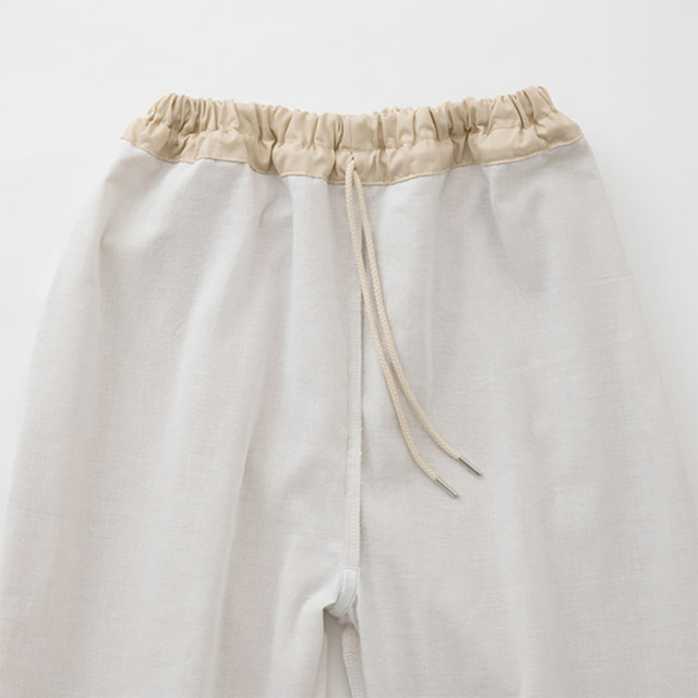 裏ガーゼ テーパードパンツ リラックス 40ブロード 裏和晒 日本