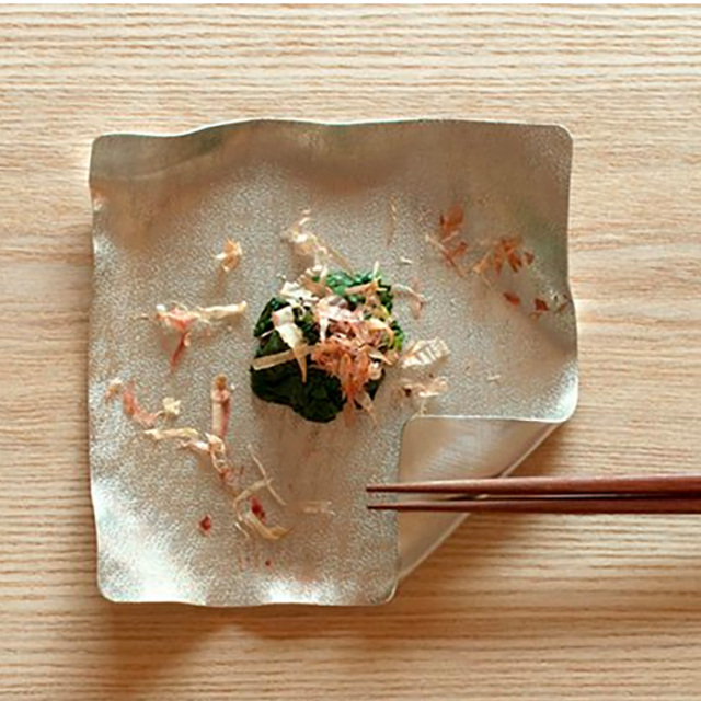 何度も曲げ伸ばしできる錫の皿 syouryu 昇龍工房 すずがみ