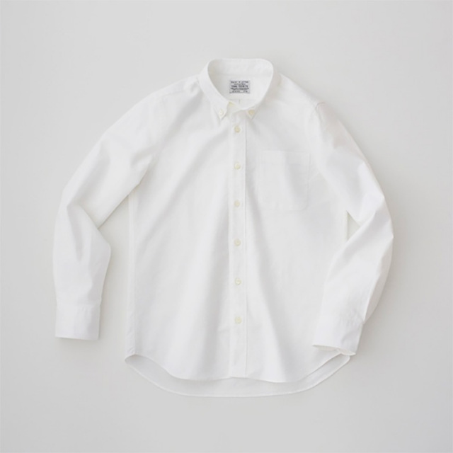 オックスフォードシャツ 長袖 フォーマル カジュアル メンズ レディース ホワイト 白 スーピマコットン 日本製 THE SHIRTS WHITE