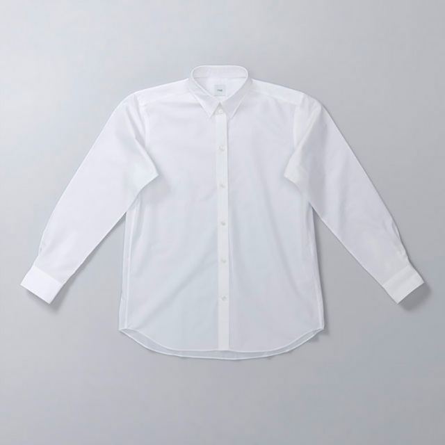 【美品】COMOLI シャツ 長袖 ホワイト 白 メンズ レディース コットン COMOLI (コモリ) コモリシャツ