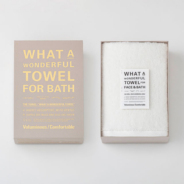 大人も着やすいシンプルファッション THE TOWEL ギフトボックス入り 今治バスタオル DRY / SOFT タオル