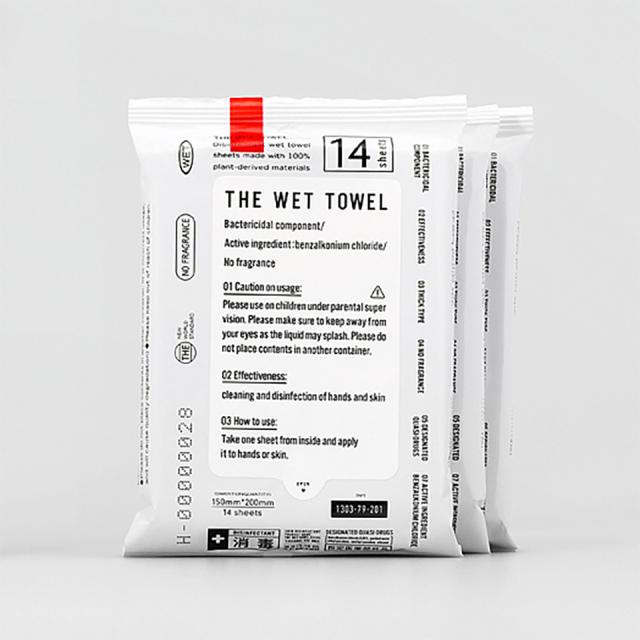 THE WET TOWEL 消毒できるウェットタオル