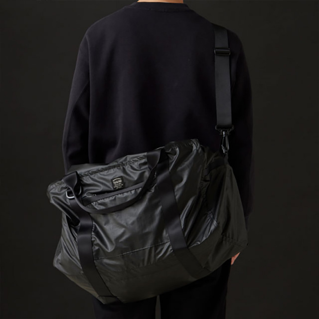 TO＆FRO レザー見え 軽量ボストンバッグ パッカブル 37L