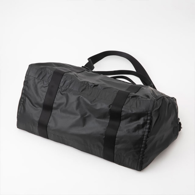 TO＆FRO レザー見え 軽量ボストンバッグ パッカブル 37L ブラック 旅行  