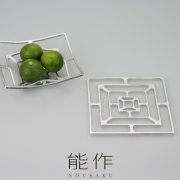 【新品】能作　KAGO すず100% インテリア　錫 KAGO 錫100％の曲がるカゴ 能作 NOUSAKU