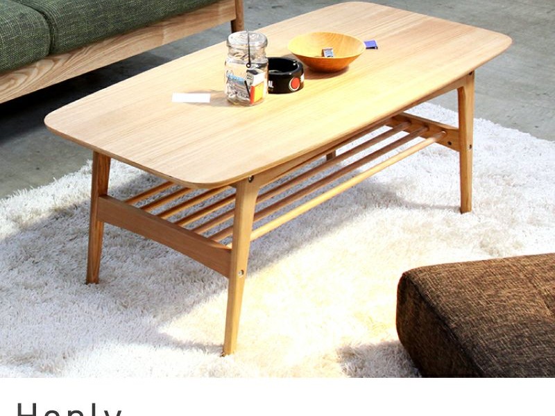 ローテーブル コーヒーテーブル 幅105cm センターテーブル Henly
