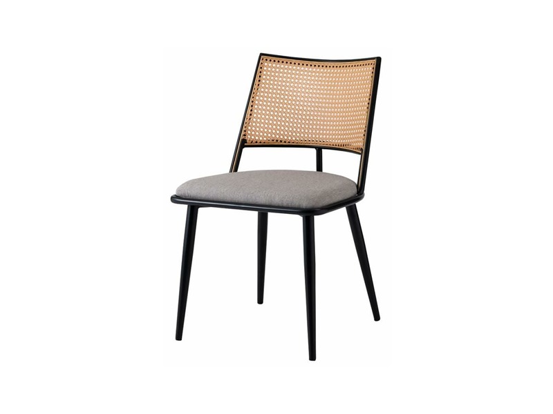ダイニングチェア スタイリッシュ 椅子 イス ラタン調 完成品 固定脚 北欧テイスト モダンテイスト Aurelo