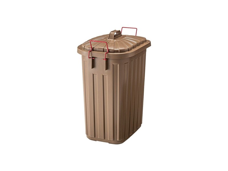 ゴミ箱 60L 日本製 3年保証付き 大容量 ロック付き 独り暮らし スチール 完成品 スタッキング 高さ62.2cm 新居 イメージチェンジ Rita